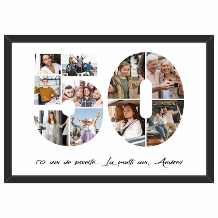 Cadou Tablou personalizat, fotografie si text