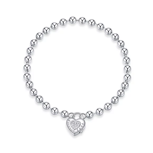 Cadou sotie Bratara din argint Simple Beads