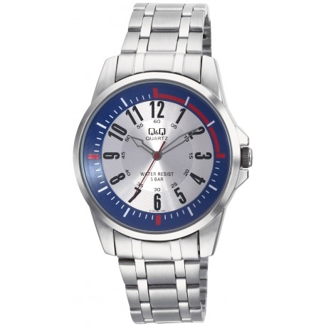 Cadou sot Ceas barbatesc Q&Q Silver Blue Q708J224Y